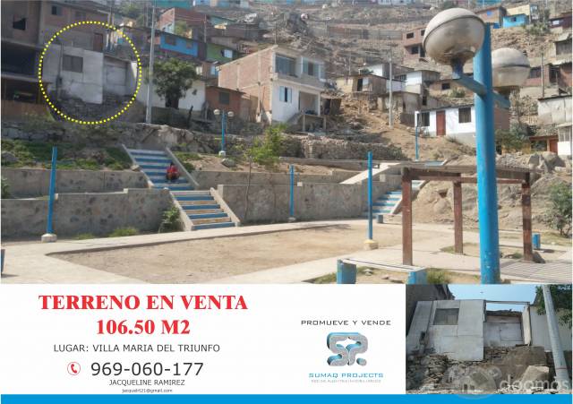 VENTA DE TERRENO EN VILLA MARÍA DEL TRIUNFO