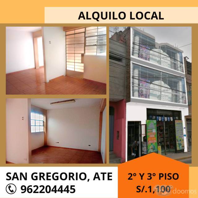 ALQUILER LOCAL COMERCIAL CALLE TRABAJO - ATE