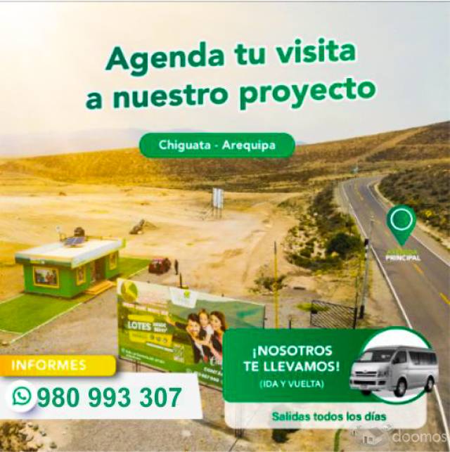 Lotes en venta en Chiguata, precios desde S/.14,500 soles