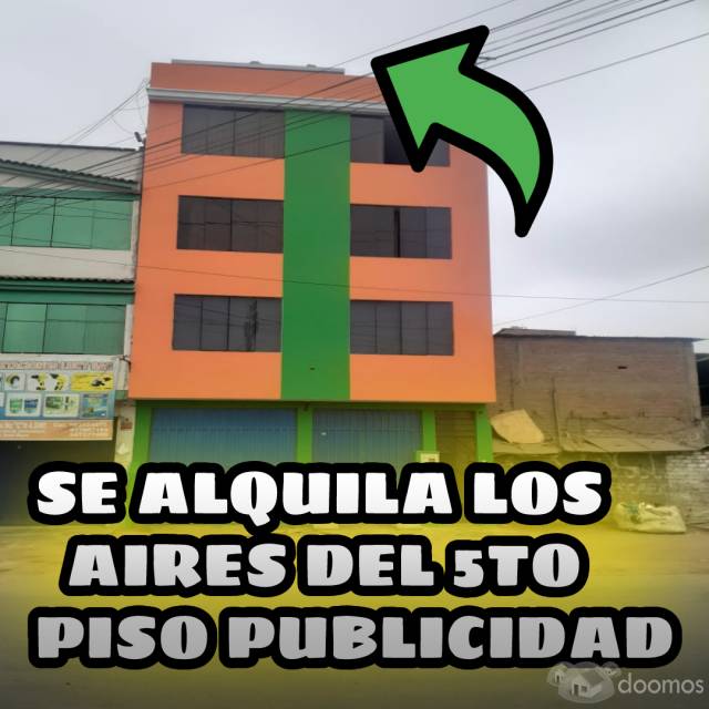 Alquiler Aires 5To Piso Letrero Publicitario en Cruce Av