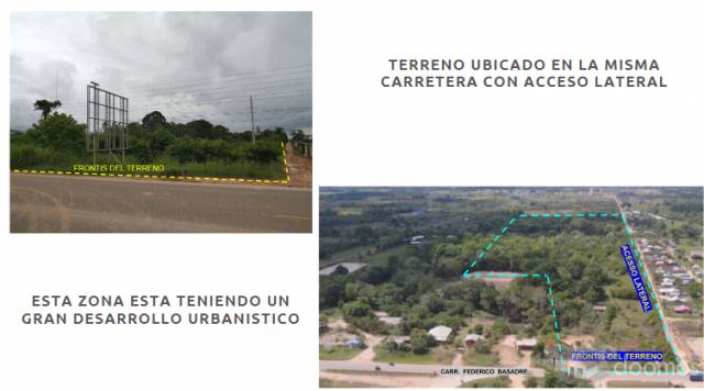 TERRENO 2.8 HA  UBICADO EN LA MISMA PISTA KM15.5 CARR. BASADRE - PUCALLPA