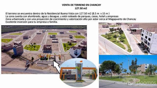 Venta de Terreno Residencial en Chancay 127.50 m2