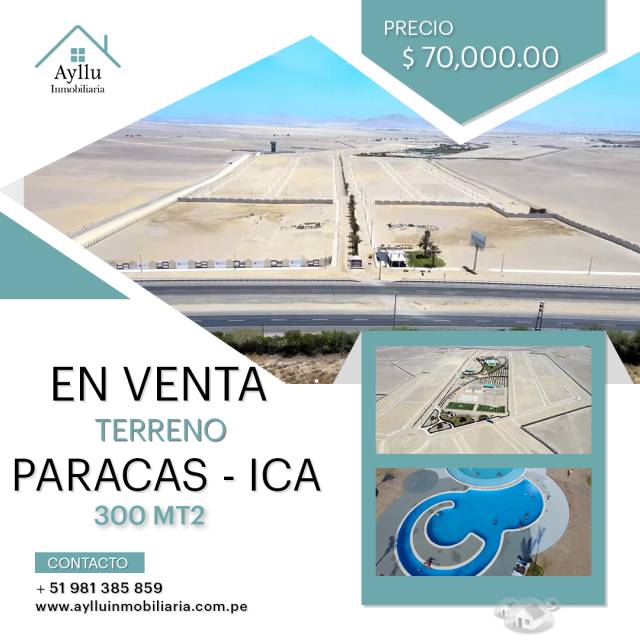 Terreno en Venta en Paracas - Ica