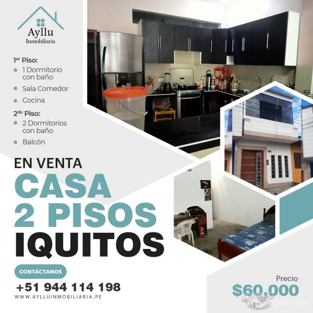 Venta de casa 2 Pisos - Iquitos