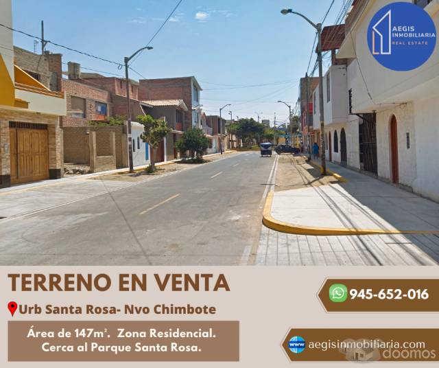 TERRENOS EN VENTA URB SANTA ROSA CERCA AVENIDA