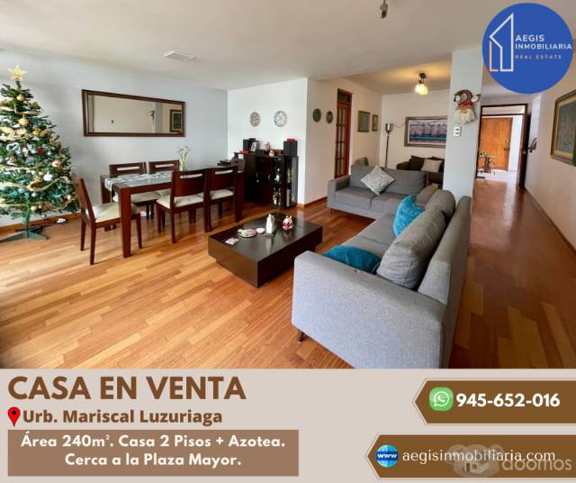 Casa Urb Mariscal Luziriaga 240m²