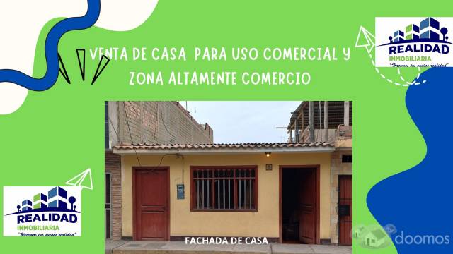 OPORTUNIDAD BAJO DE PRECIO VENTA DE CASA - BUENA UBICACION PARA NEGOCIO