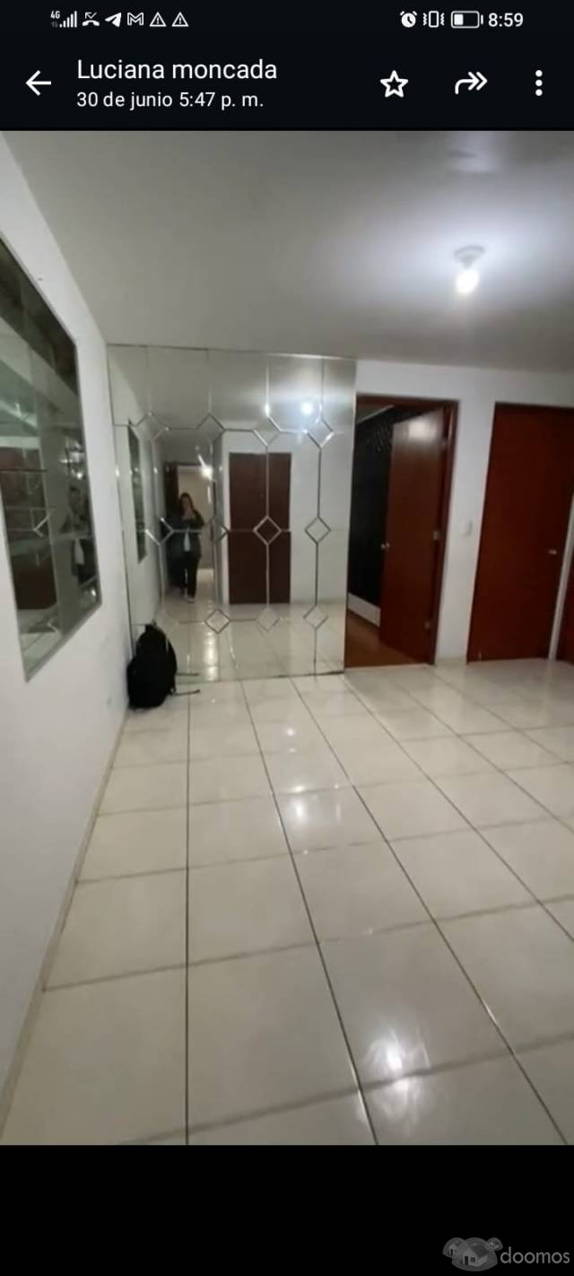 Alquiler de departamento en la Av. Patriotras cuadra 5, San Miguel