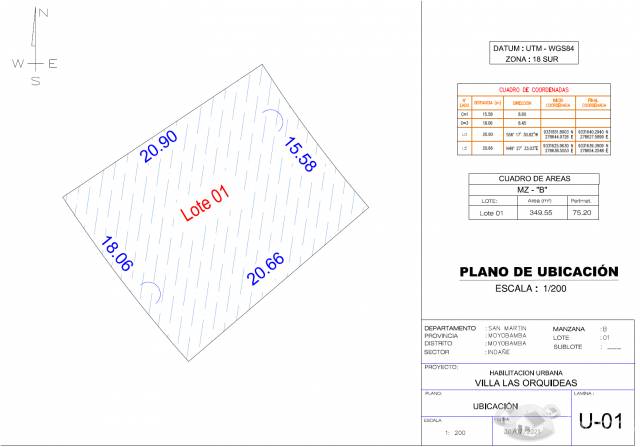 VENTA DE TERRENO MOYOBAMBA POR OCASIÓN