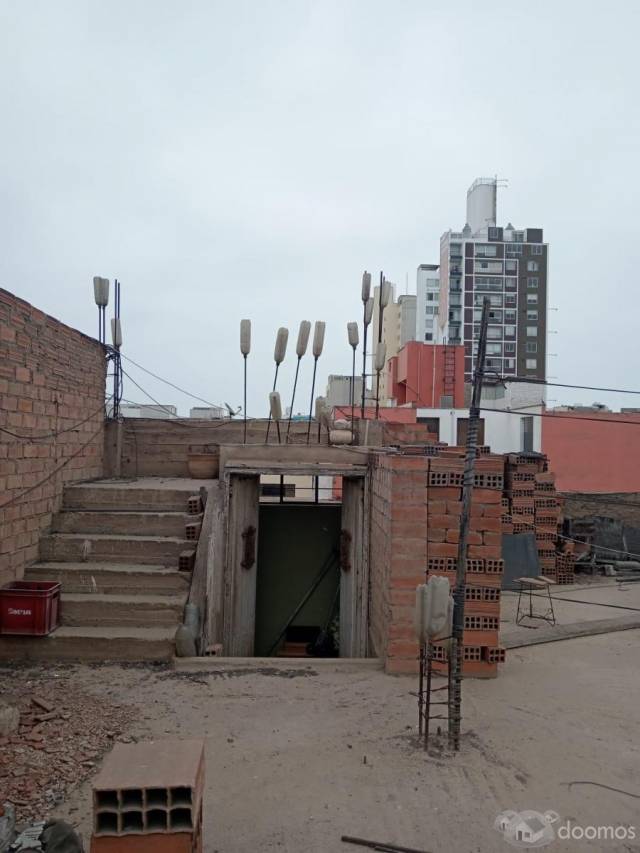 Vendo 4to Piso por construir (en aires) + Estacionamiento en  Pueblo Libre