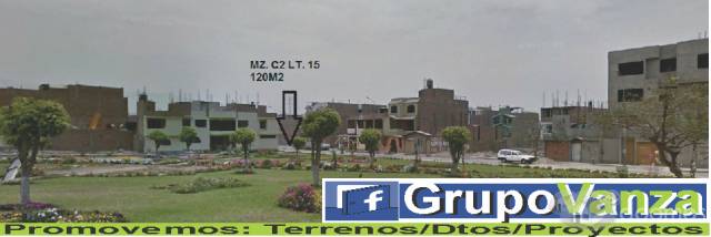 vendo lote de 120m2 a media cdra de la avenida urbanizacion terrazas de caraponguillo