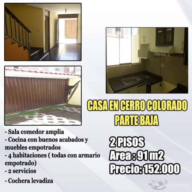 Casa en remate en cerro colorado urb. privada