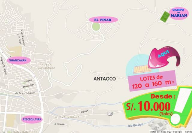 LOTES DE TERRENO HUARAZ, SUBIDA A MARIAN, DESDE S/.10 MIL