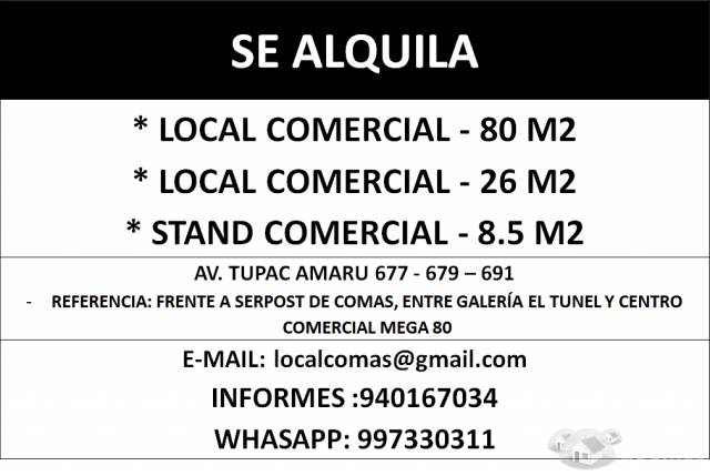 SATND COMERCIAL 8,5 M2 En Comas