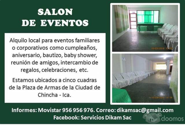 SALON DE RECEPCIONES - CHINCHA