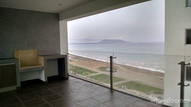 Vendo Frente al mar departamento 3habitaciones+BBQ+cuarto servicio