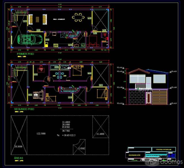 Planos para casa Ingenieros Y Arquitectos