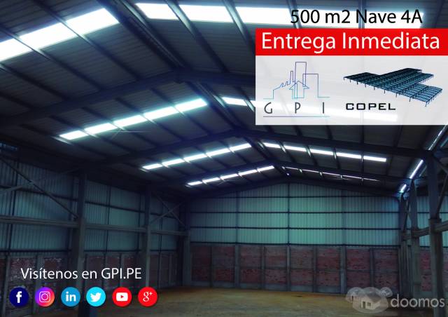 Alquiler - Venta Naves Industriales 500 m2 Lurin - Almacenes