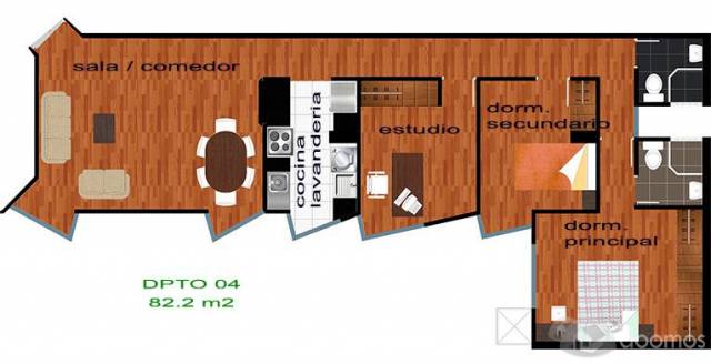 VIVE CONECTADO. Se alquila departamento, excelente ubicación: en Lince, límite con San Isidro; buena distribución