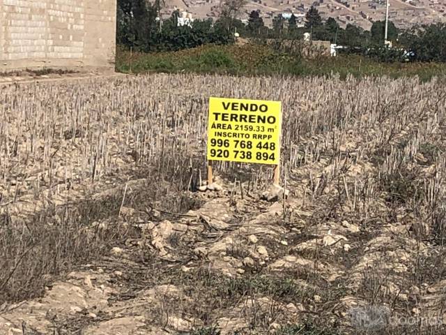 VENDO TERRENO 2159.33 m2 EN HUACHO