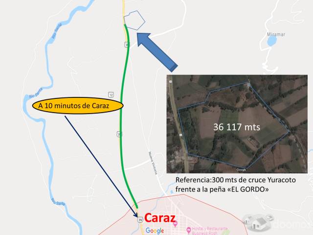 TERRENO EN VENTA CARAZ