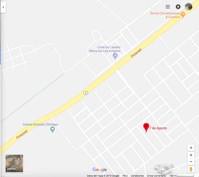 Venta de terreno cerca al balneario más exclusivo de Chiclayo, Pimentel