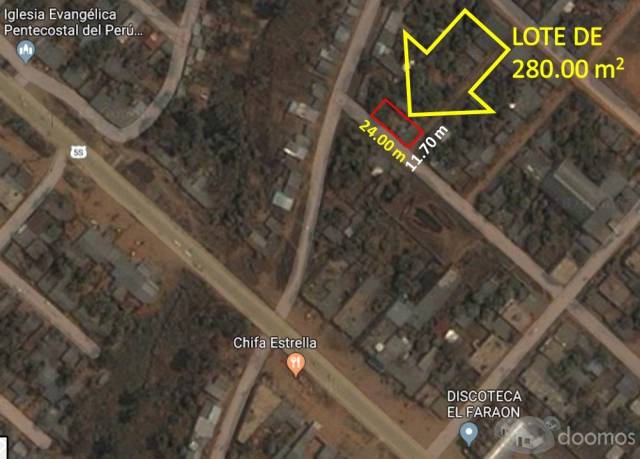 VENTA DE LOTE DE 280 m2 EN SANGANI - PERENE - CHANCHAMAYO - JUNIN