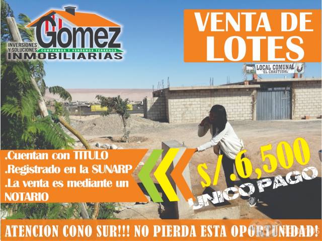 vendo terreno 139 m2, 7500 soles