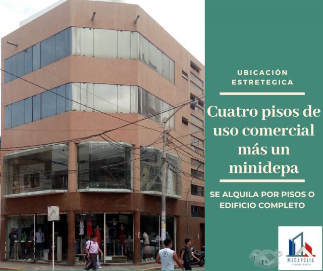 Se alquila edificio de 5 pisos, todo el edificio o por pisos