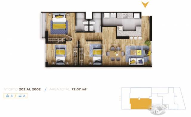 Pre Venta Departamentos de 3 Dormitorios, Estreno en Breña