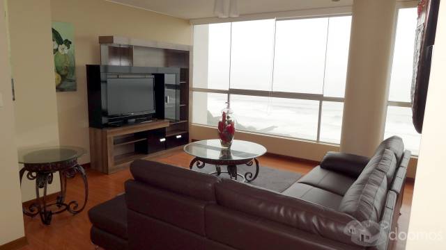 Duplex Vista al Mar 3 Dorm. Amoblado Miraflores (Ref: 217)