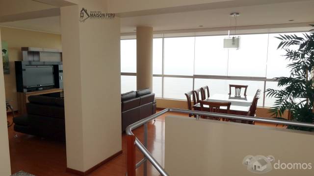 Duplex Vista al Mar 3 Dorm. Amoblado Miraflores (Ref: 217)