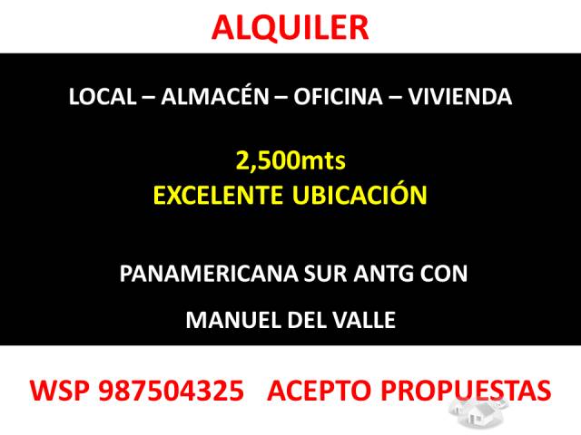 LOCAL, ALMACEN, OFICINA o VIVIENDA