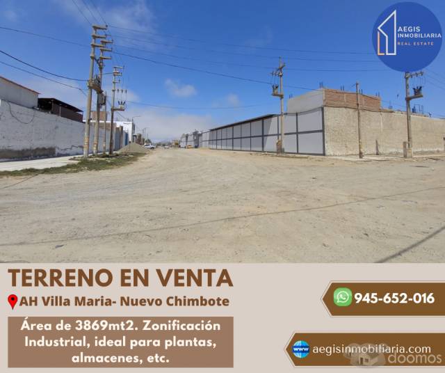 VENDO TERRENO INDUSTRIAL NUEVO CHIMBOTE